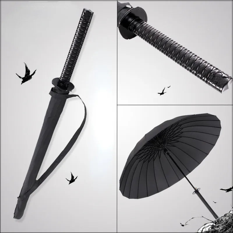 Japanese Samurai Umbrella Removable Handle